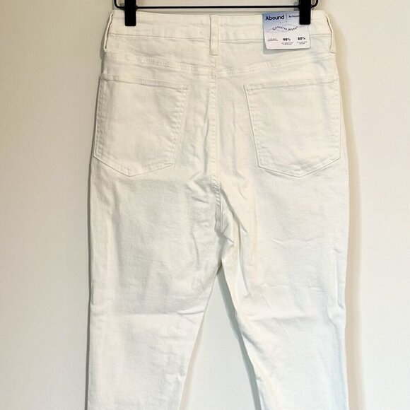 NWT Abound by Nordstrom Sustainable Denim White High Rise Skinny Jeans - 29 - Picture 6 of 8